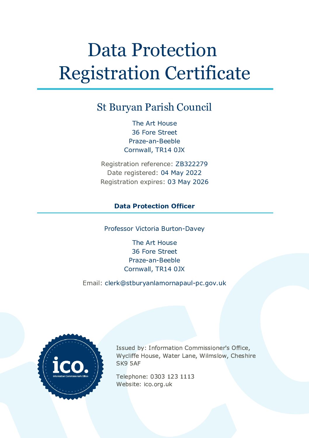 StBLP ICO Registration Certificate 05-2025