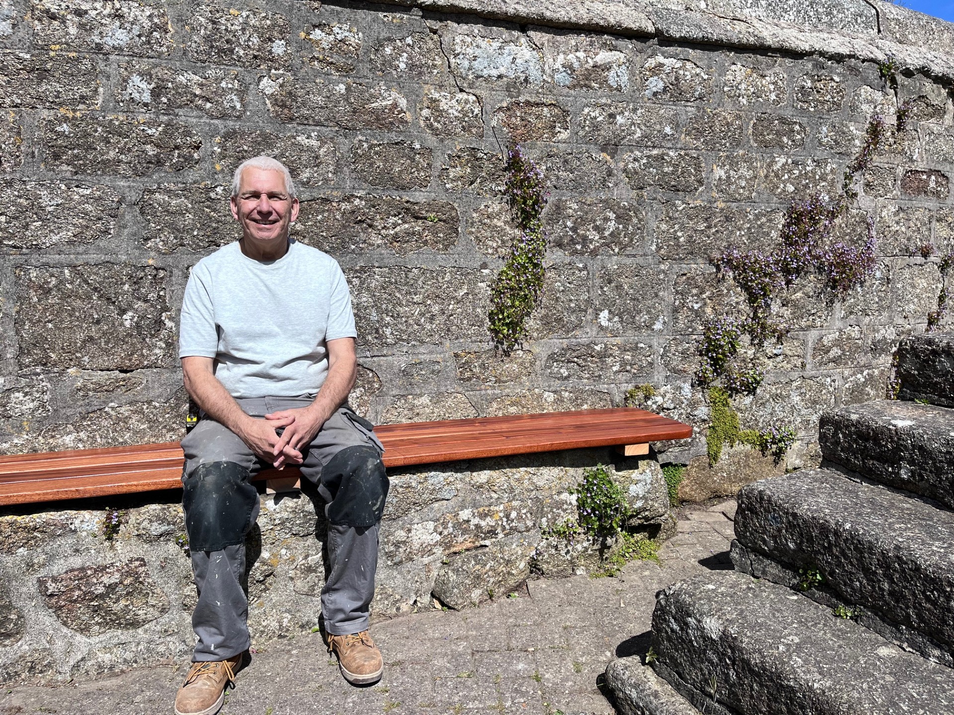 Derek - new bench by Church - April 2026